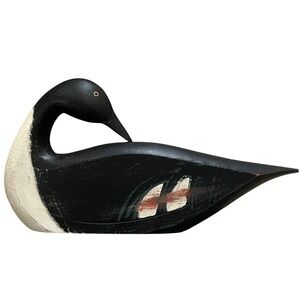 Folk Art Hand made Decoys by K. William Kautz signed Merganser Duck